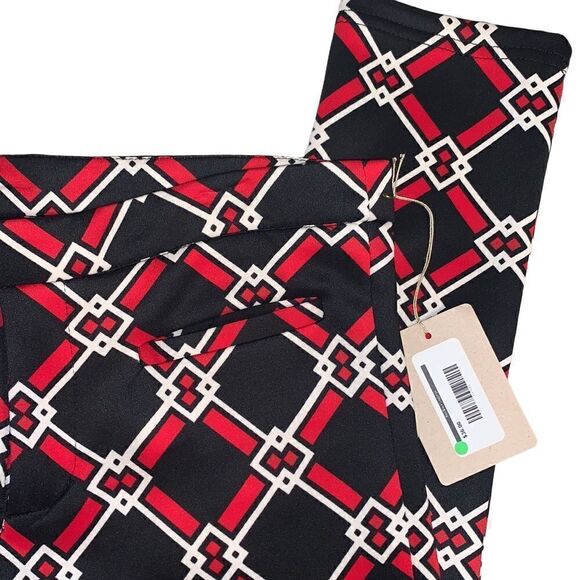 BRISE & BLUE pull-on red, white & blue leggings Small NWT - Picture 3 of 10